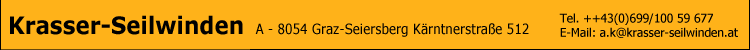 Logo der Firma Krasser Seilwinden in Graz / Steiermark